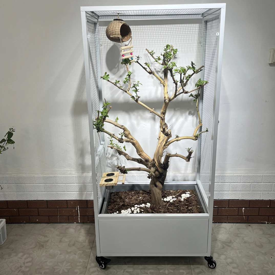 中大号（新品两用四开门带底网）1400×650×450生态鸟笼