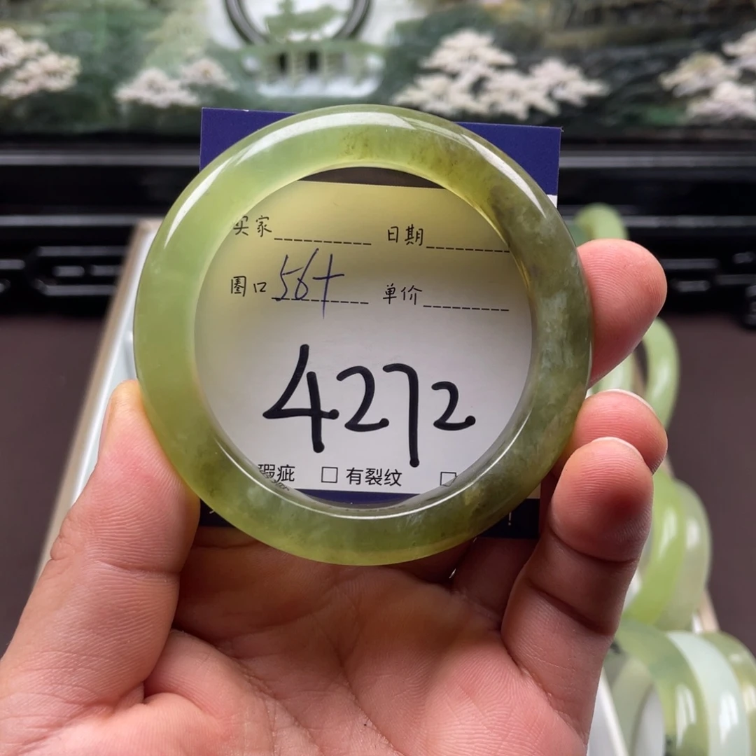 未镶嵌岫玉手镯手镯