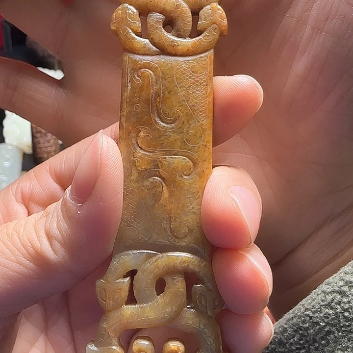 和田玉车挂未镶嵌