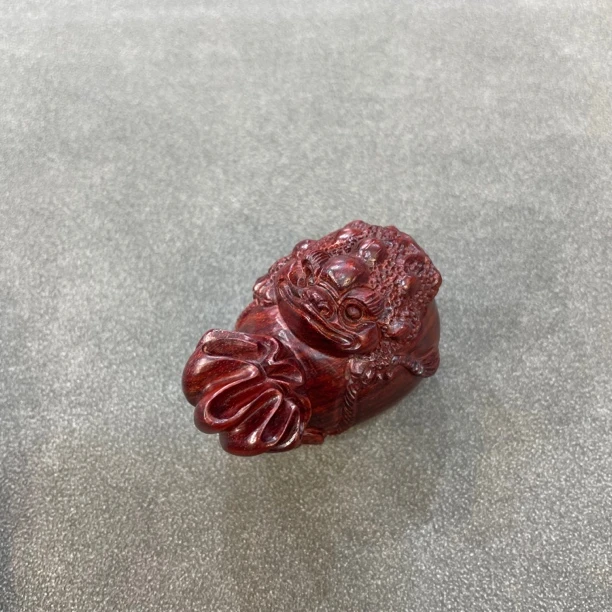 印度小叶紫檀金蟾钱袋