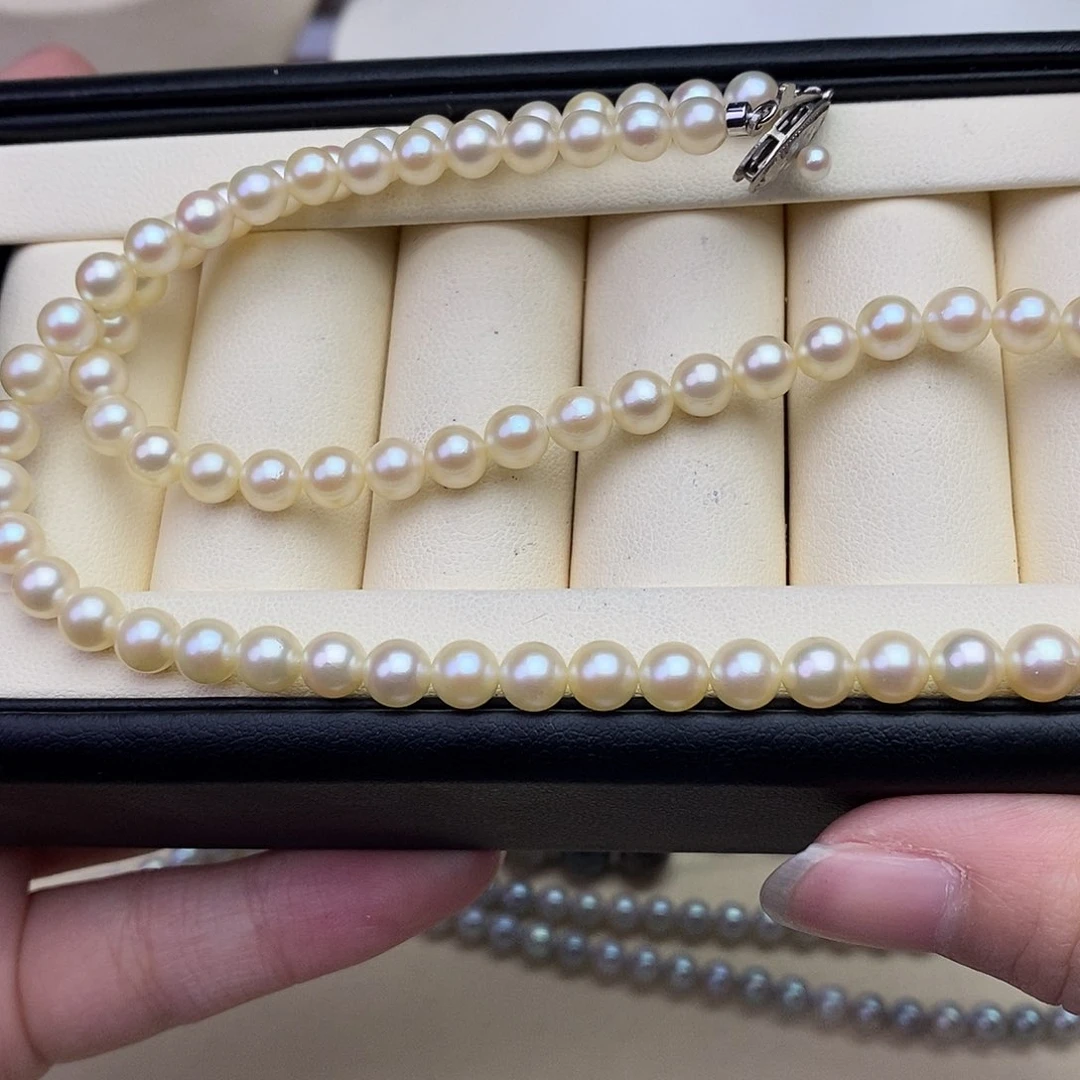 海水珍珠颈饰银S925镶嵌