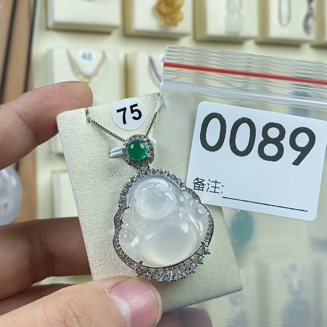 玛瑙/玉髓颈饰合金花***.