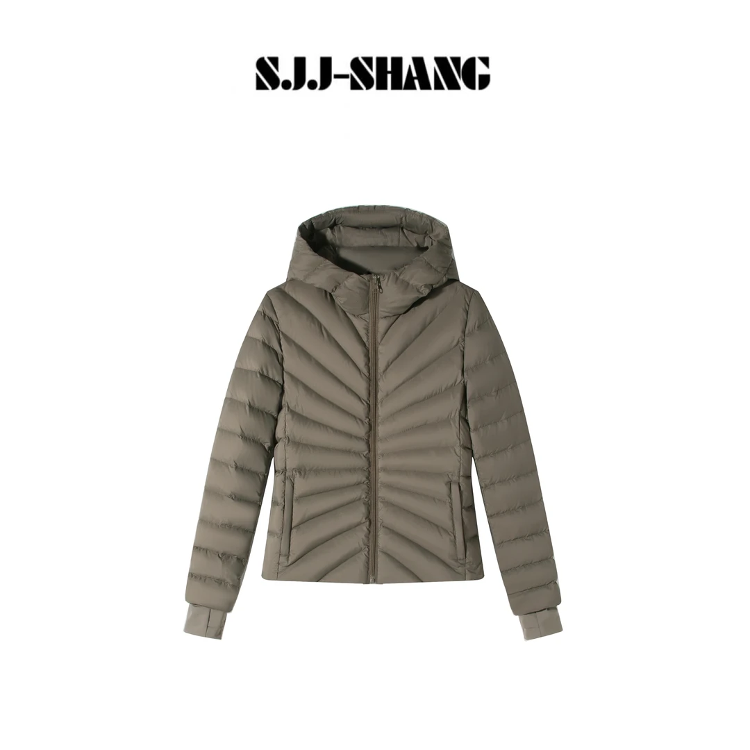 SJJ-SHANG【锁温公式】波兰90白鹅绒几何纹理御寒羽绒服q136126p