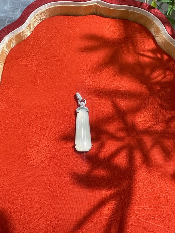 白色步步高升 如意吊坠
