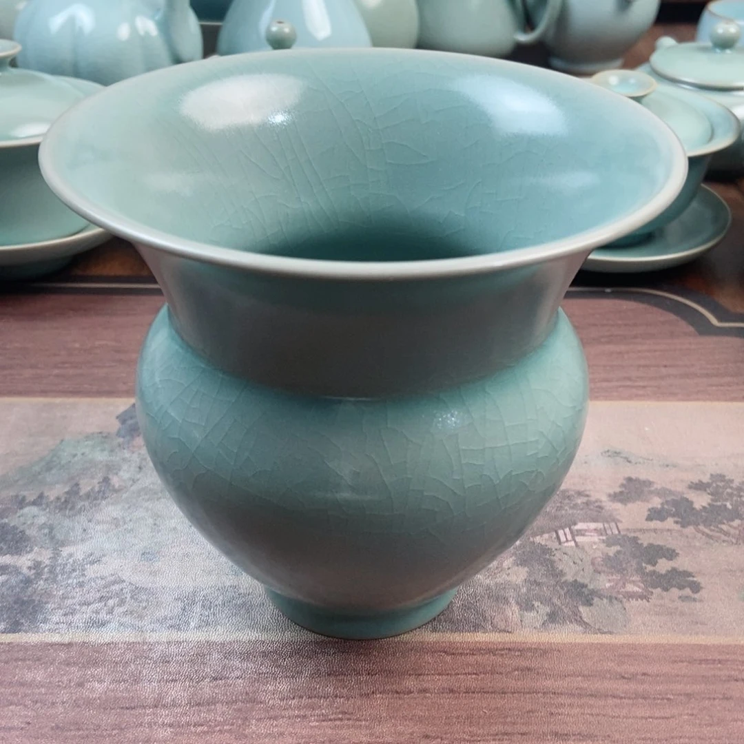 摆件瓷原产地原矿汝瓷～茶器