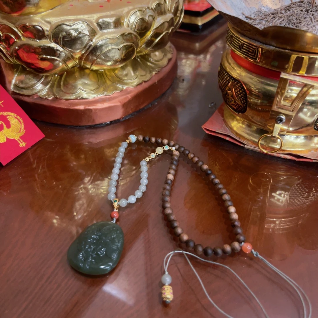 蓝宫调 老料扎基吊坠  十年奉孤品 M338