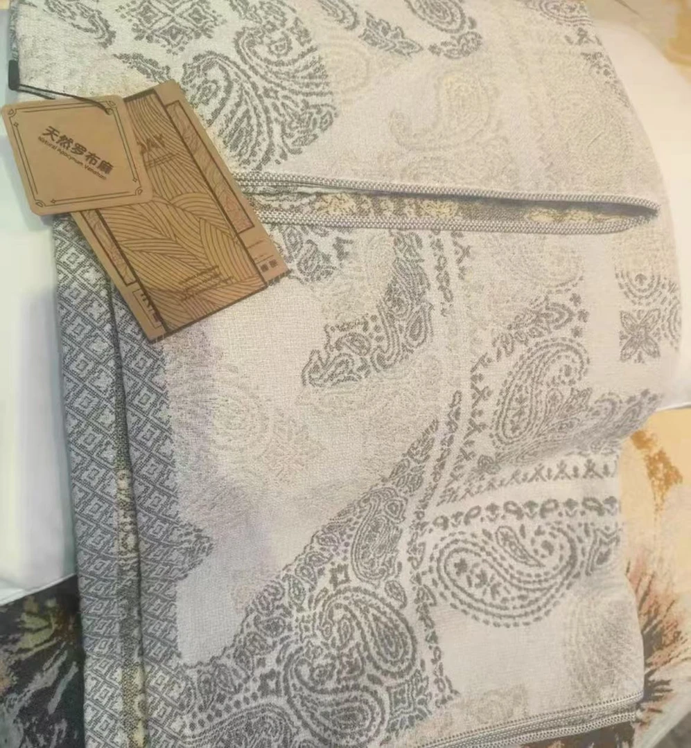 （腰果花）75*150CM罗布麻多功能浴巾沙发巾茶桌巾