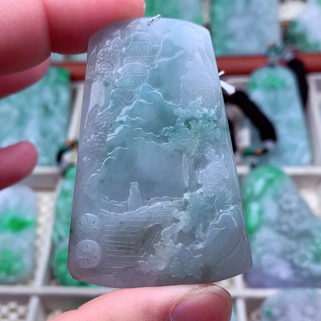 翡翠未镶嵌吊坠(不含链)