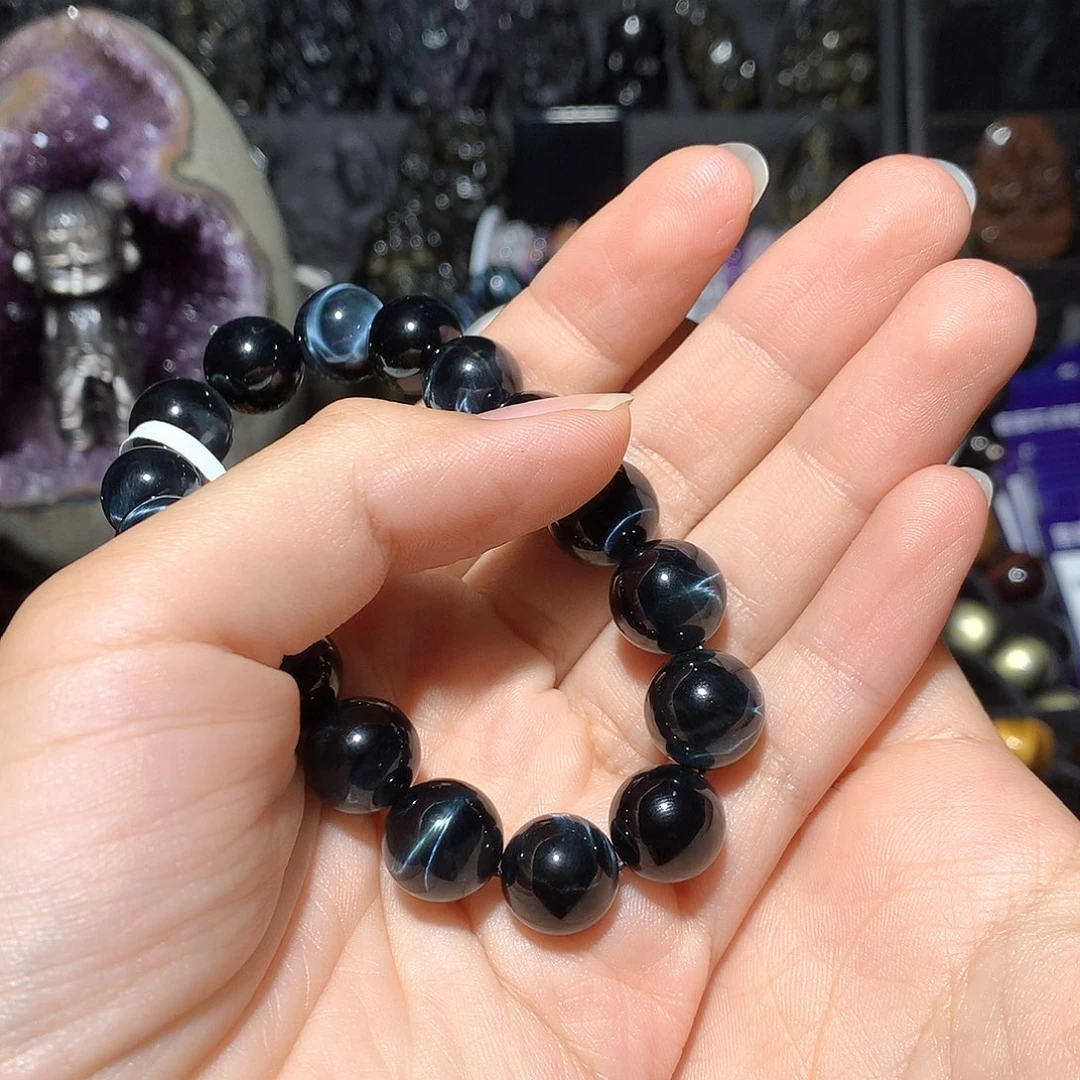 黑曜岩未镶嵌颈饰无**心