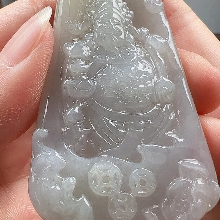 颈饰未镶嵌翡翠天然A货翡翠挂件
