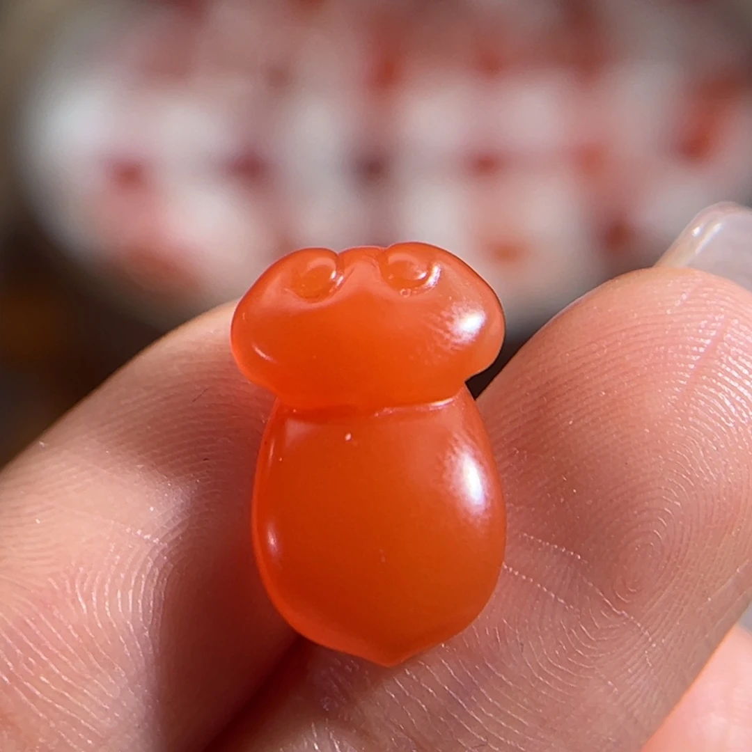 南红玛瑙未镶嵌如意10.4x16mm 不退换