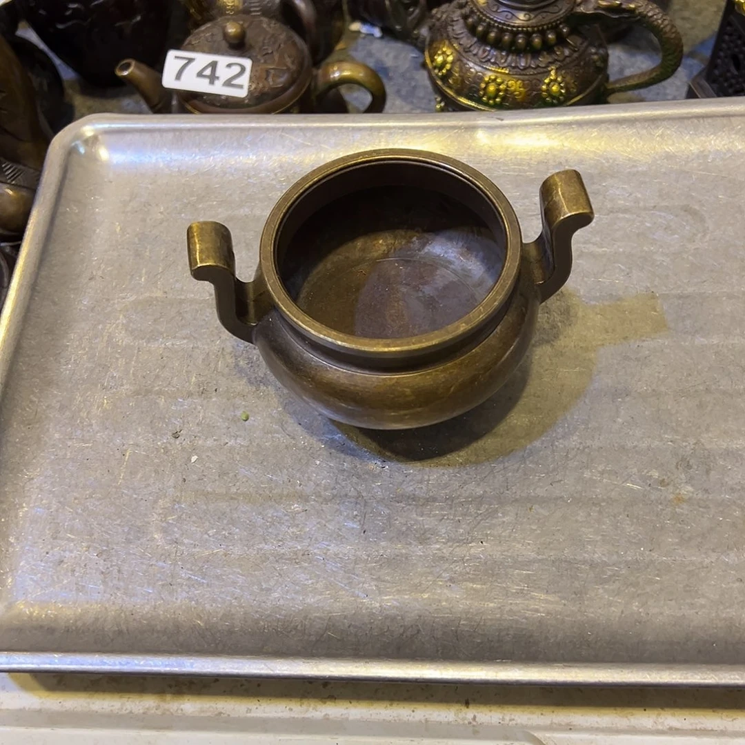 平***。黄铜摆件，文房摆件