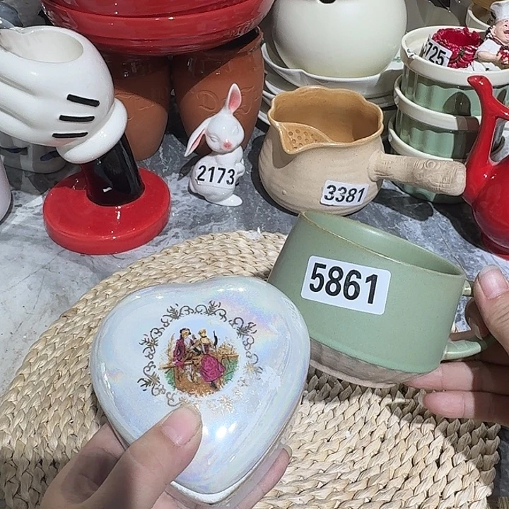 瓷片微瑕陶瓷满15包邮5861