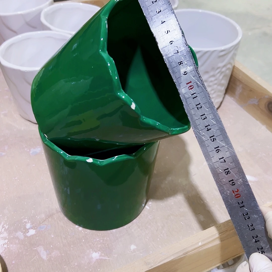 有孔，外贸尾单陶瓷花盆凑单10米包邮微瑕