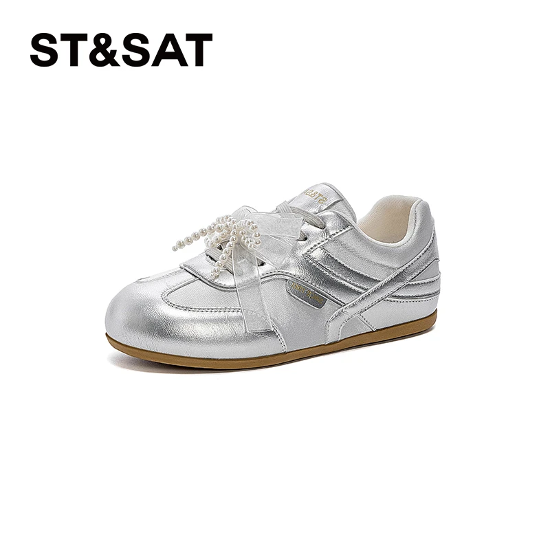 星期六复古德训鞋女款2025春季新款百搭舒适软底轻便阿甘鞋休闲鞋