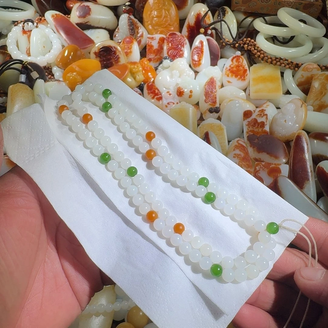 和田玉未镶嵌挂件匆**年