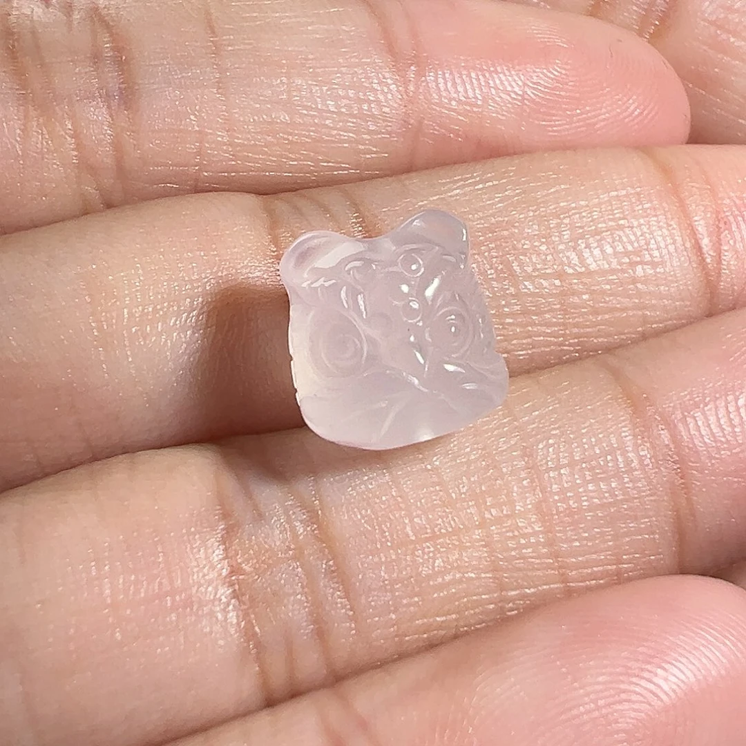 玛瑙/玉髓珠宝奇石未镶嵌川料精工醒狮10.5MM