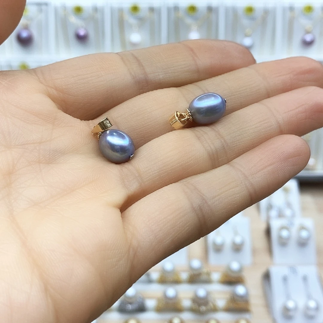 淡水珍珠吊坠(不含链)合金