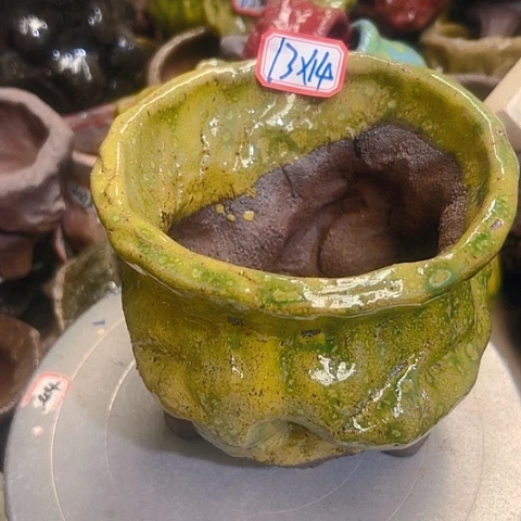 粗陶花盆手工花盆