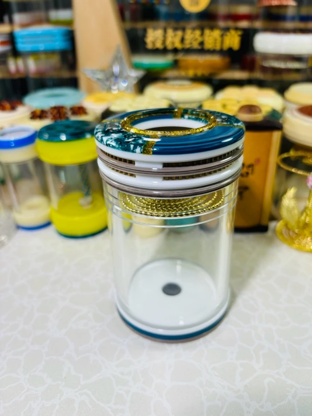 2024年新款老谭独孔60蝈蝈叫罐理石纹拼接款出叫棒灰理石鸣虫虫具