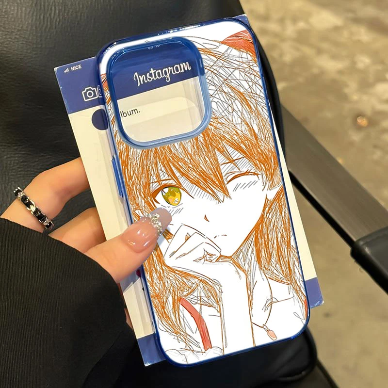 素描明日香适用iPhone16苹果17/14_15PROMAX软胶13手机壳12防摔11