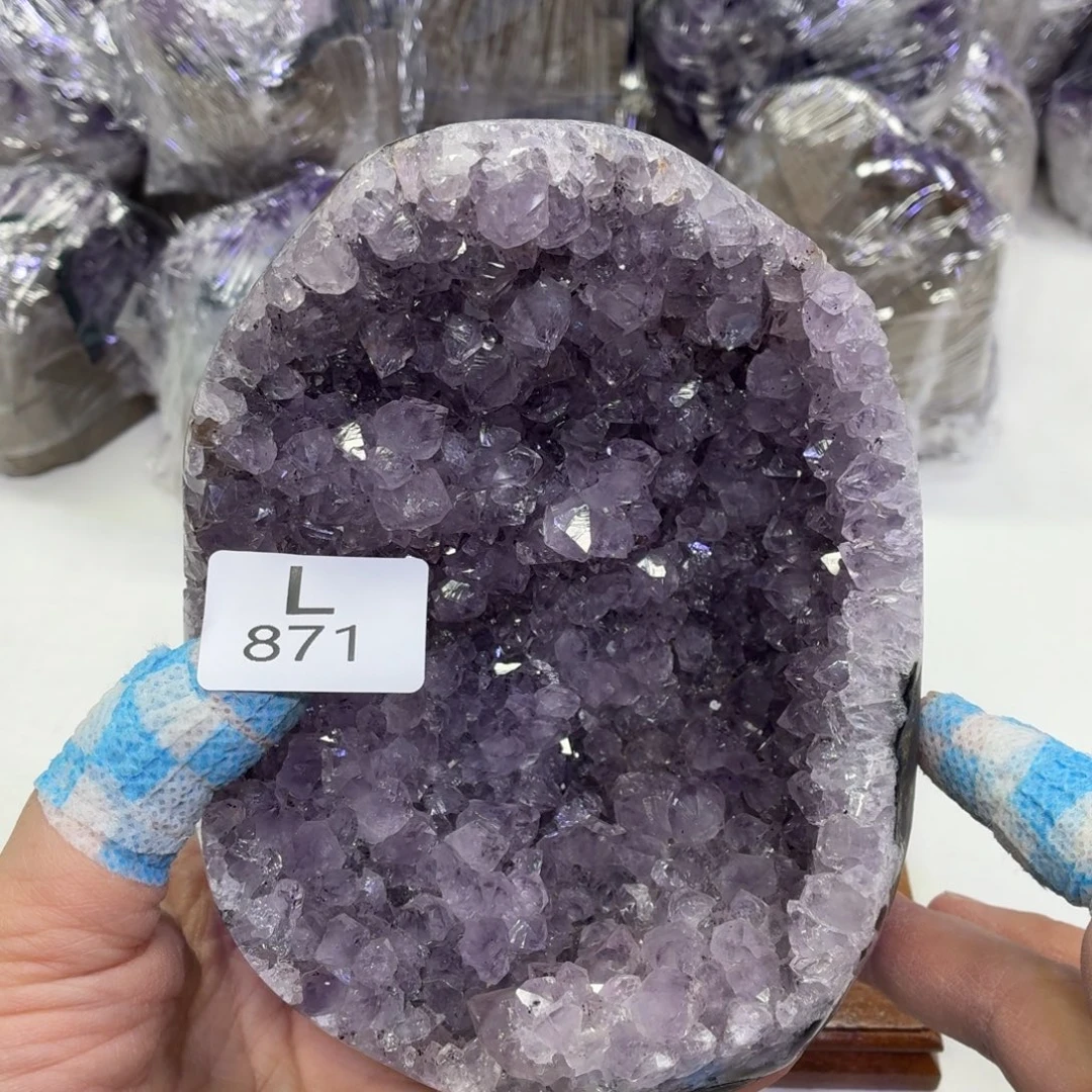 水晶摆件未镶嵌天然紫水晶