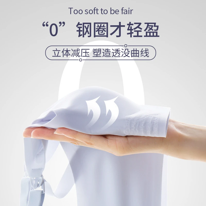 7A母婴级哺乳内衣防下垂前开扣柔软透气轻薄无钢圈哺乳文胸曲线