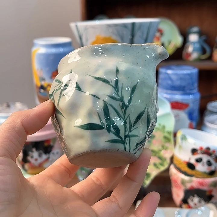 不锈钢景德镇釉下手绘陶瓷