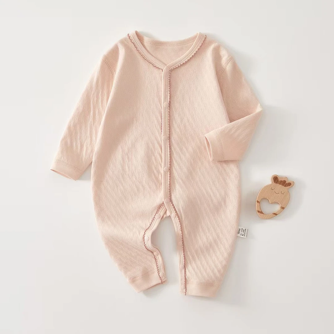 新生儿针织四季连体衣婴儿宝宝长袖儿童春秋纯棉秋季婴童秋装衣服