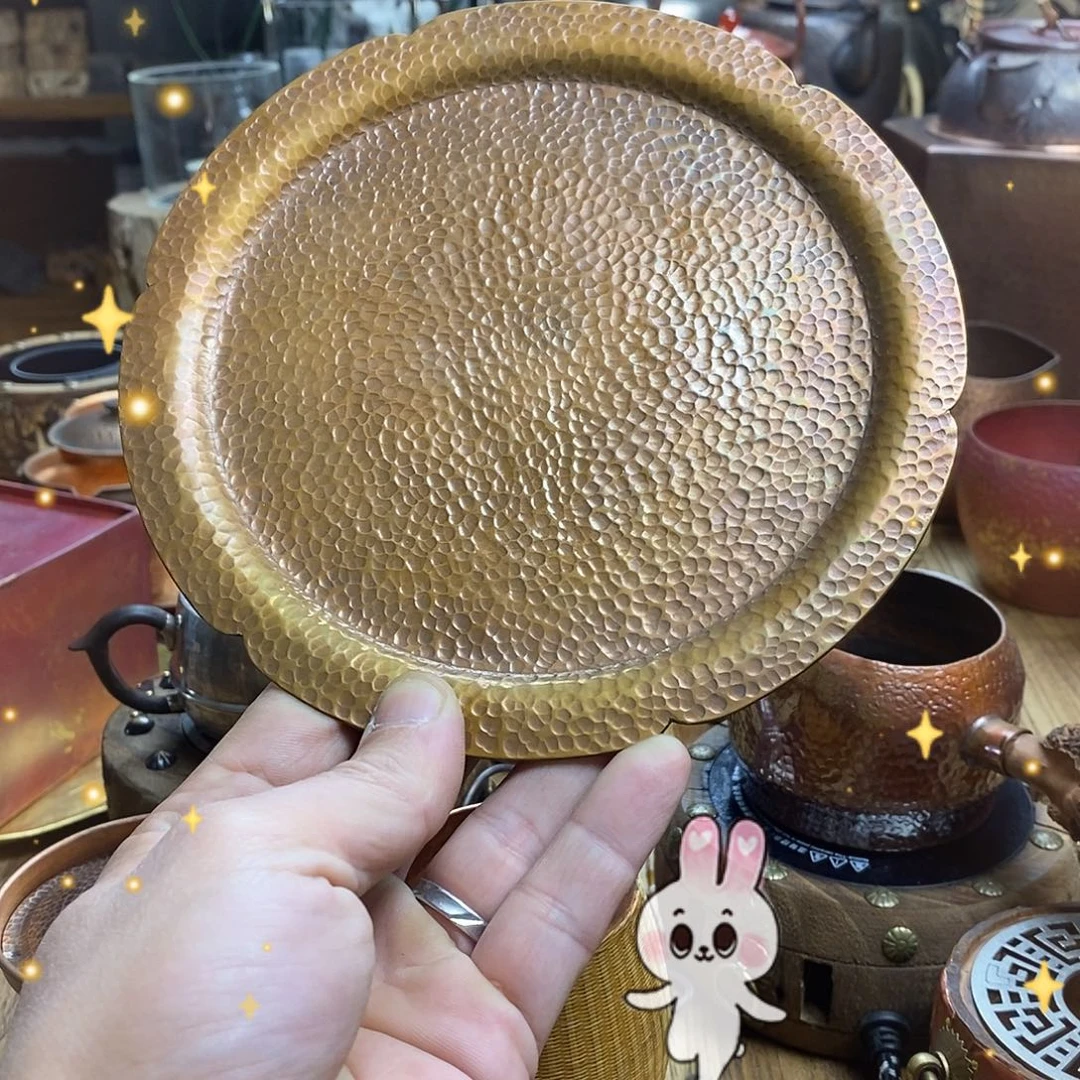 任和堂纯紫铜茶盘555999