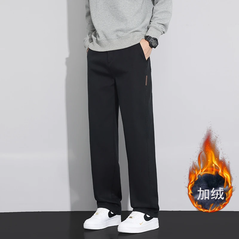 休闲裤秋冬款男士宽松阔腿运动百搭2025潮款男款裤子直筒大码长裤