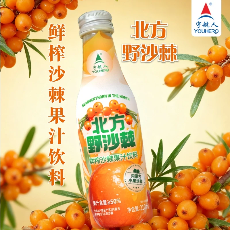 宇航人 北方野沙棘鲜榨沙棘果汁饮料