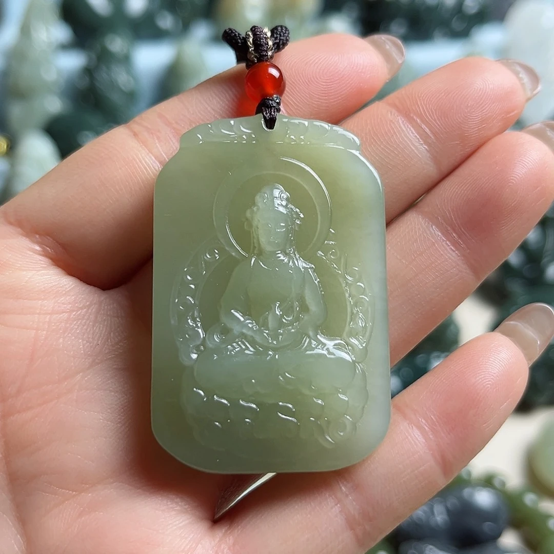 和田玉未镶嵌挂件