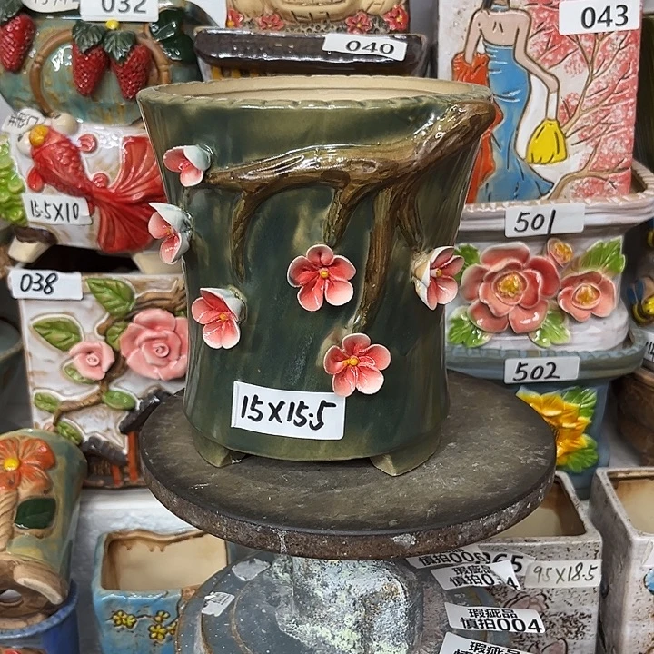 粗陶材质多肉花盆