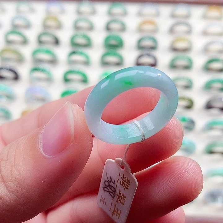 翡翠未镶嵌戒指16号