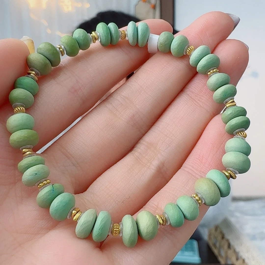 绿松石18K金镶嵌珠宝奇石