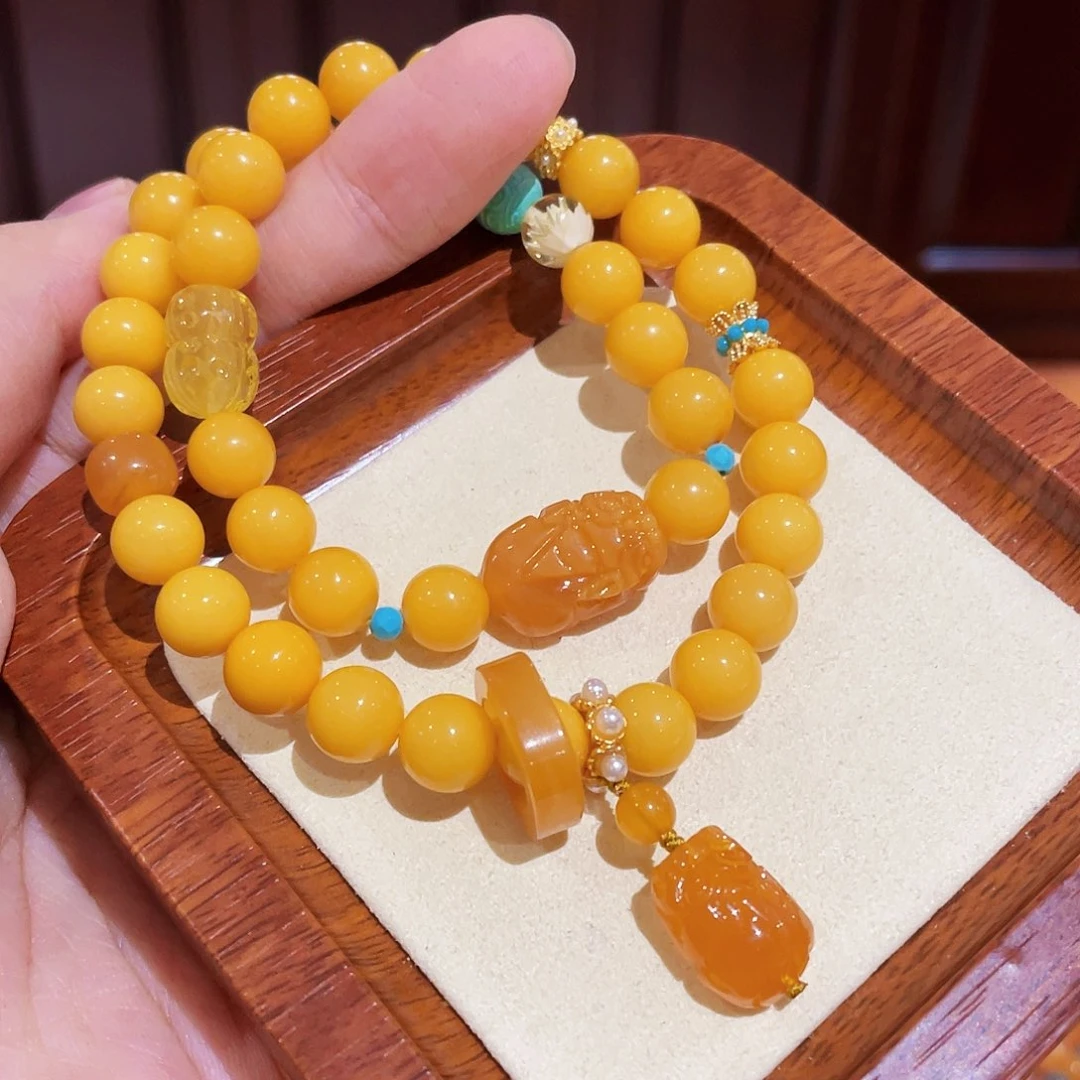 蜜蜡手链未镶嵌手串