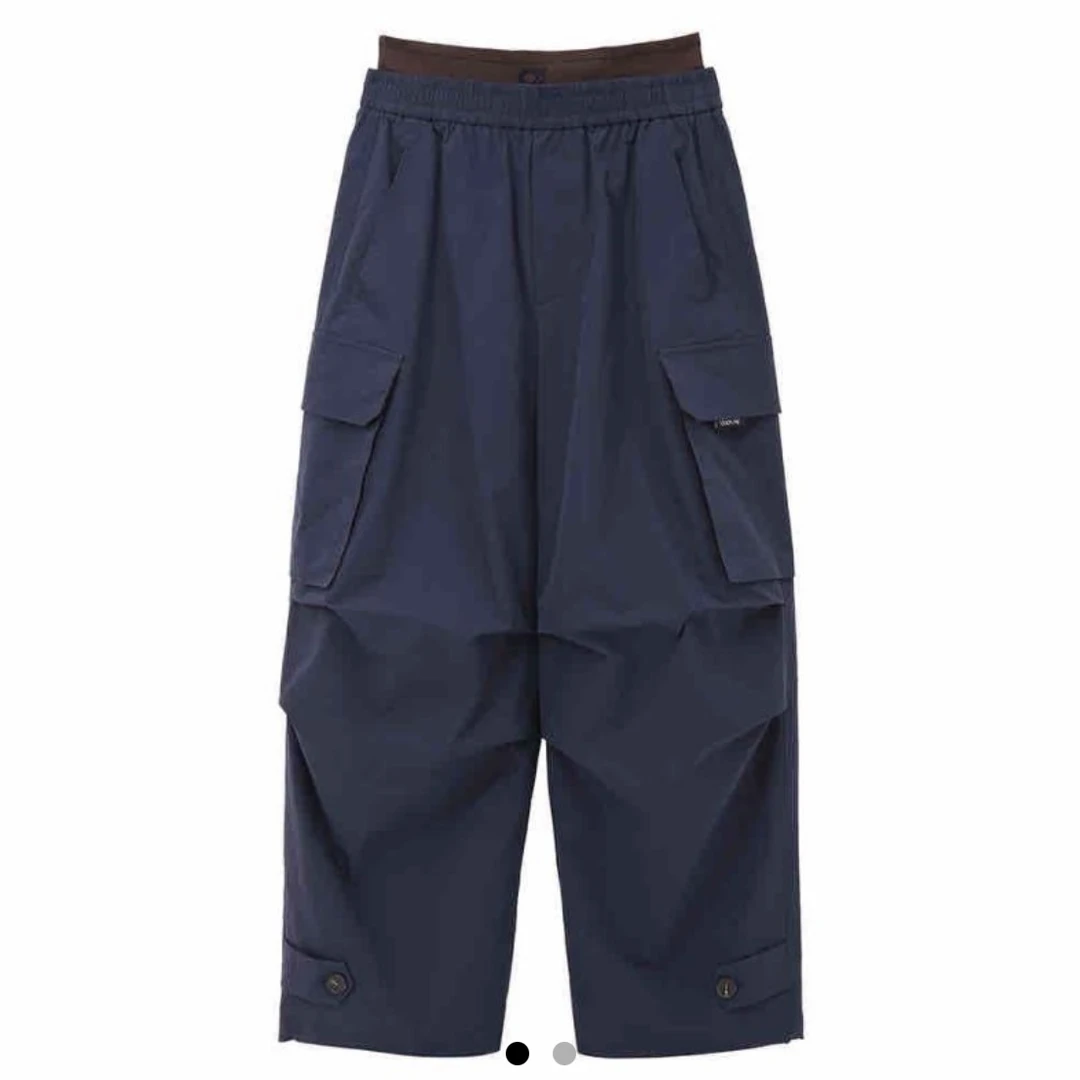 AVVENN 设计师品牌2025春新品 宽松直筒工装冲锋裤休闲长裤女宽松