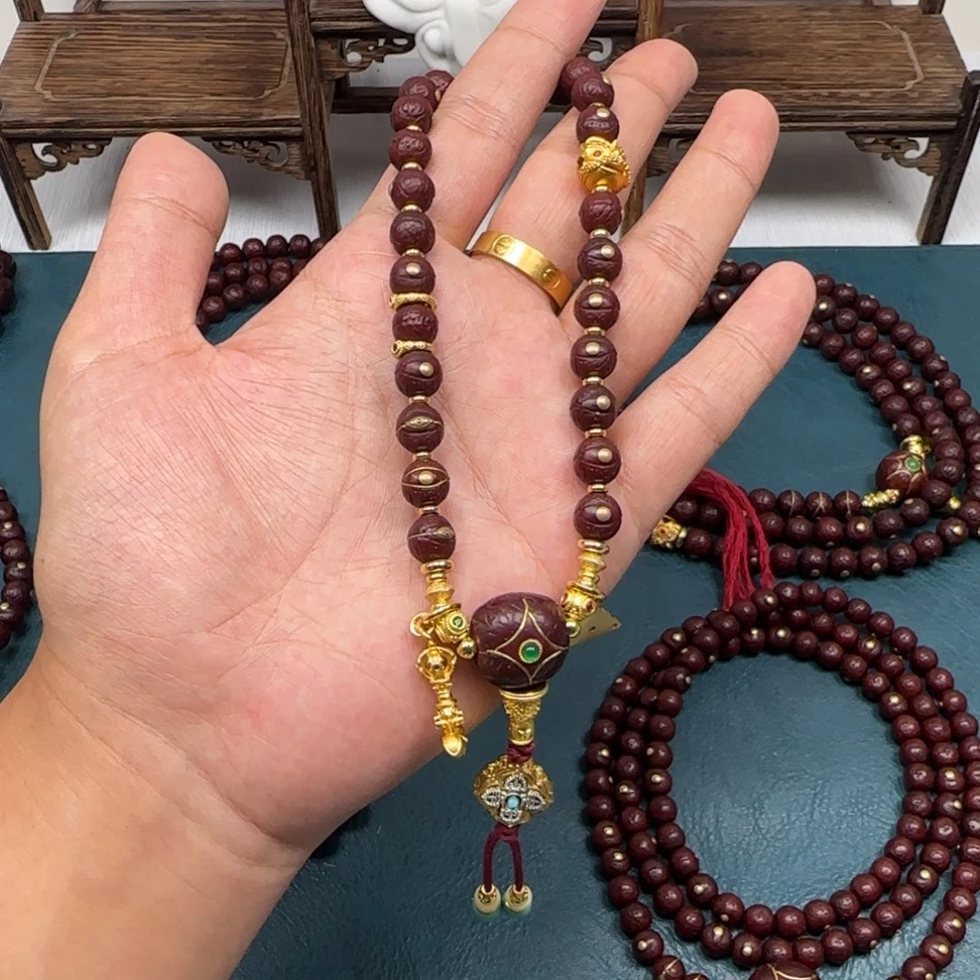 A***7凤眼菩提吊坠凤眼金钉手持8.5满配