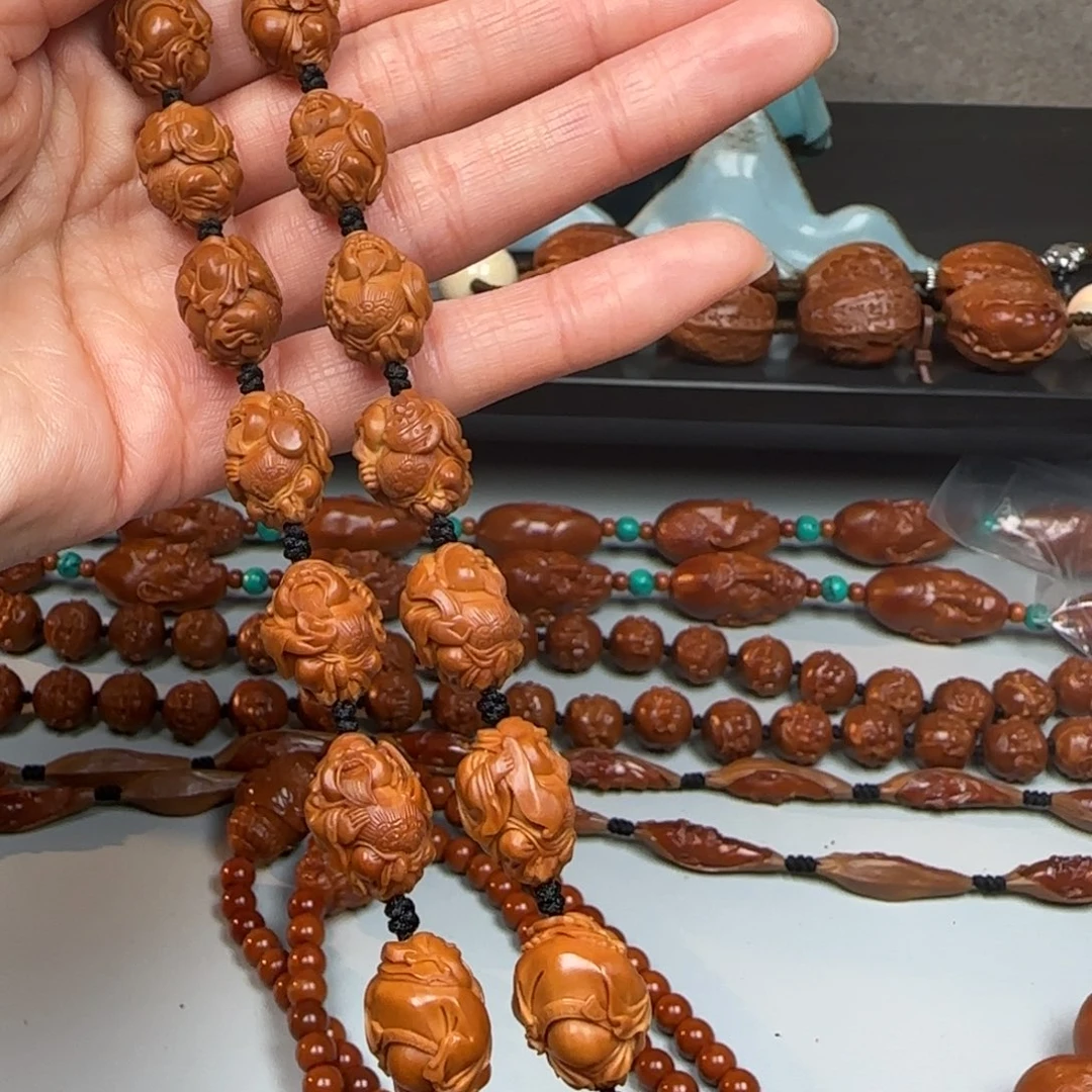 橄榄核手串/手链1.3尺寸十八小财神手持