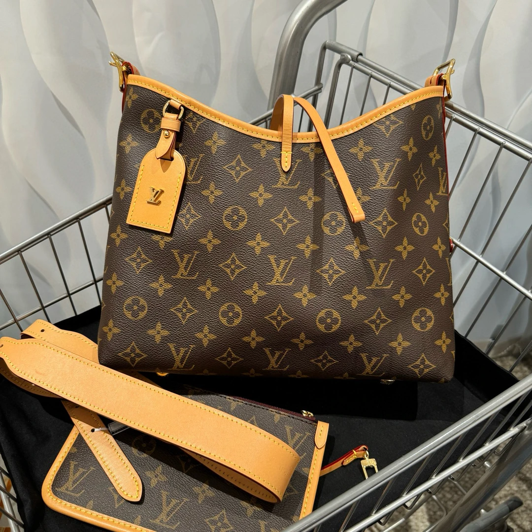 99新 LouisVuitton/路易威登 lv老花carryall小号