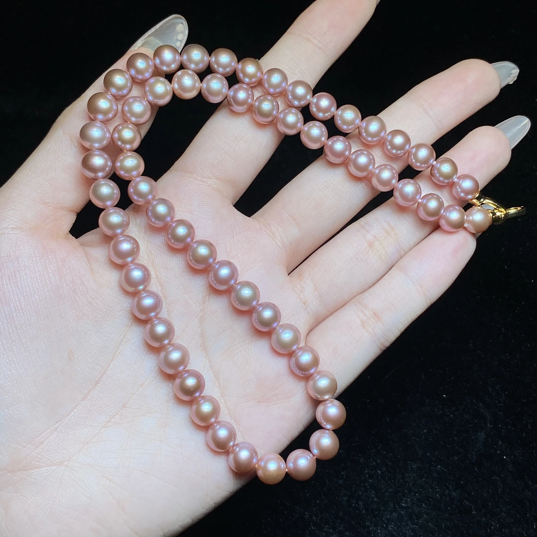 【小北好物】淡水珍珠项链尺寸约6.5-7mm【多样性发一件】-17QH27X468