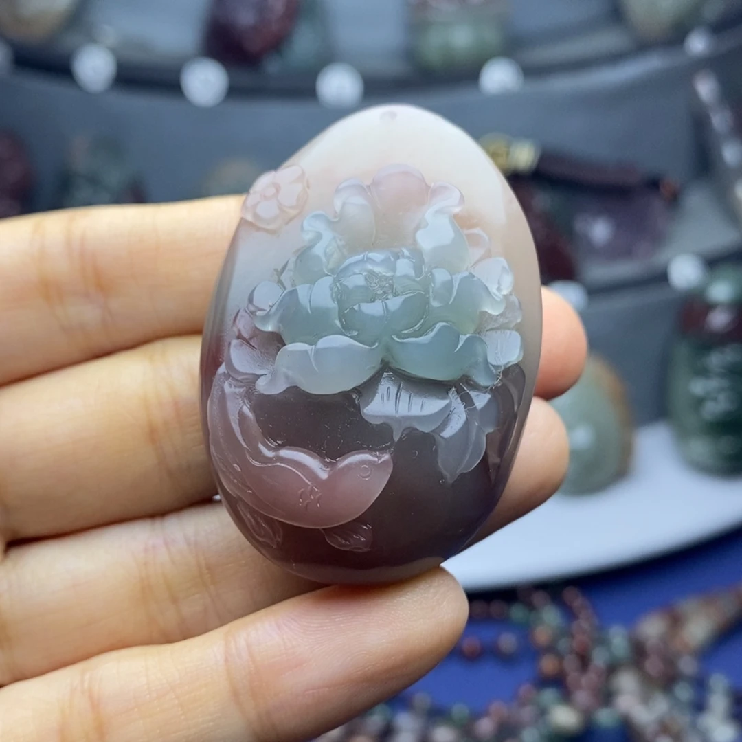 玛瑙/玉髓未镶嵌吊坠(不含链)