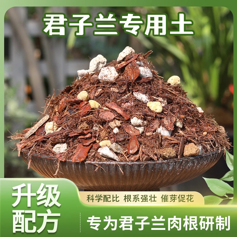 君子兰专用土花卉盆栽腐殖腐叶兰花土骨粉肥料松针兰科通用营养土