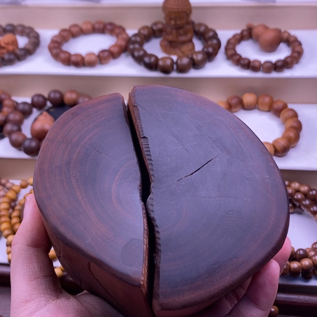 征***服手串/手链檀香木老料沉水奶香黑肉横纹原木