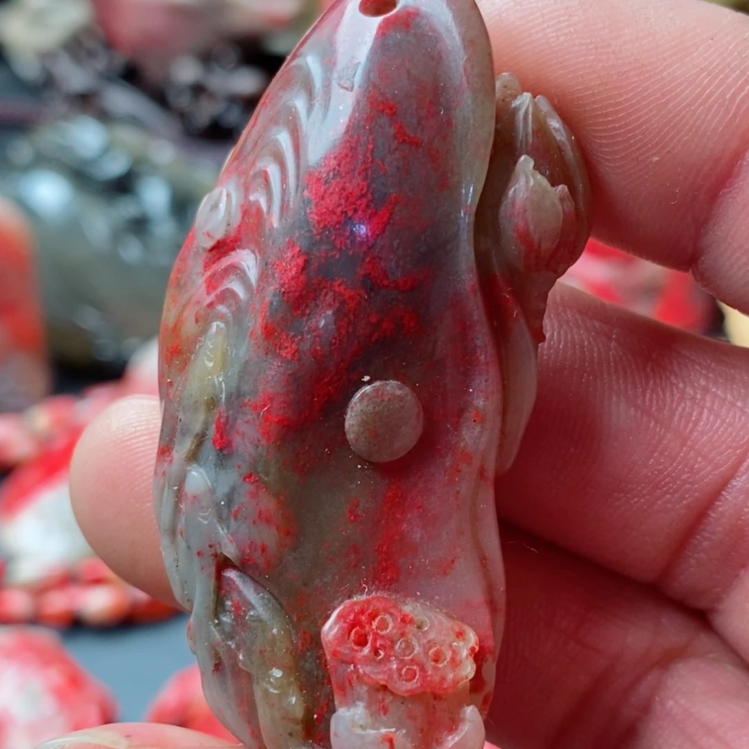 昌化鸡血石昌化鸡血石挂件