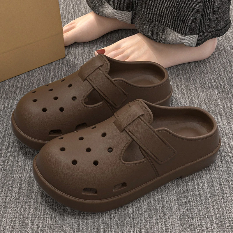 十一步勃肯拖鞋防滑居家女款2025新款洞洞鞋外穿EVA踩屎感不臭脚