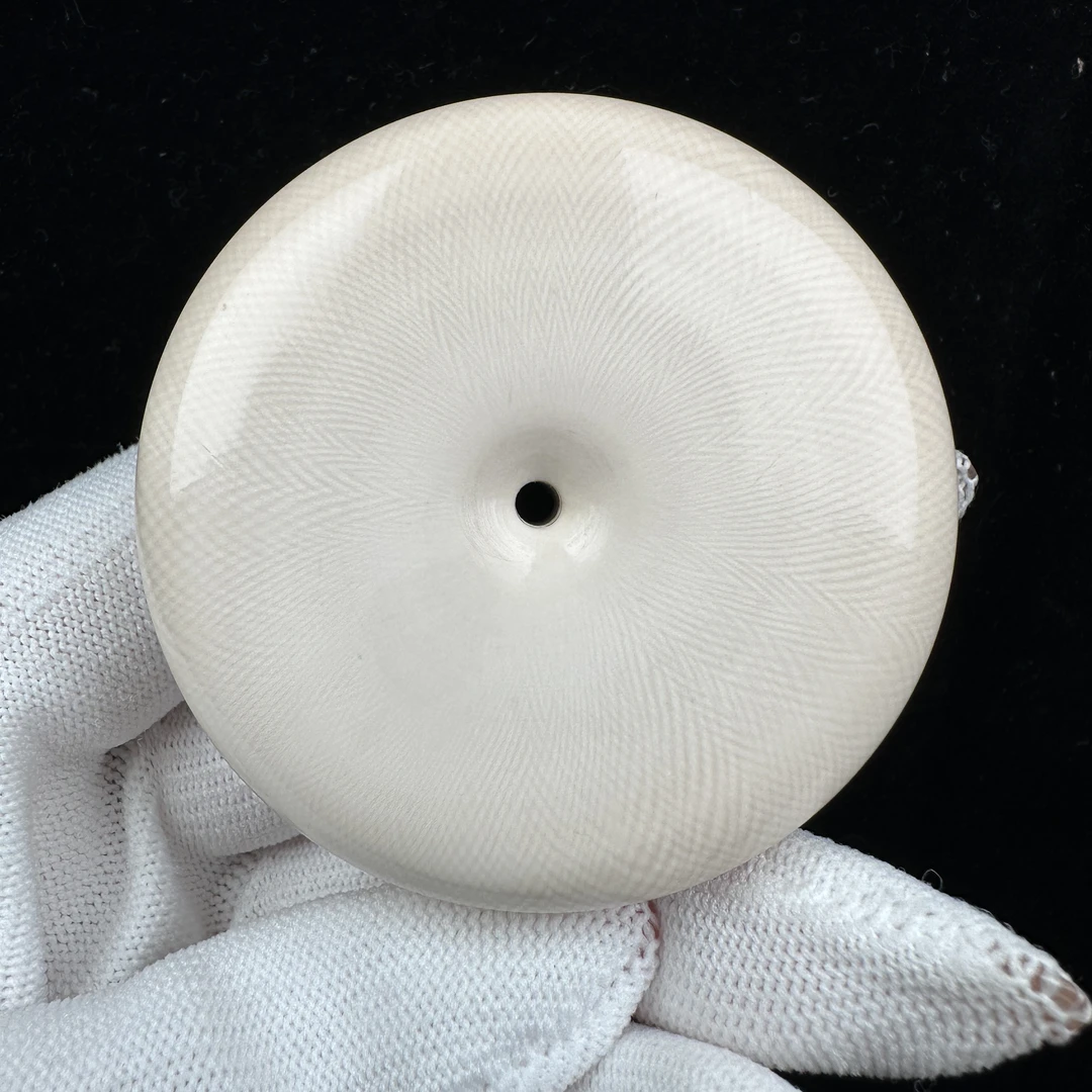 S1808天然猛犸牙平安扣 墩子59.6x17.9mm支持鉴定 假一罚四