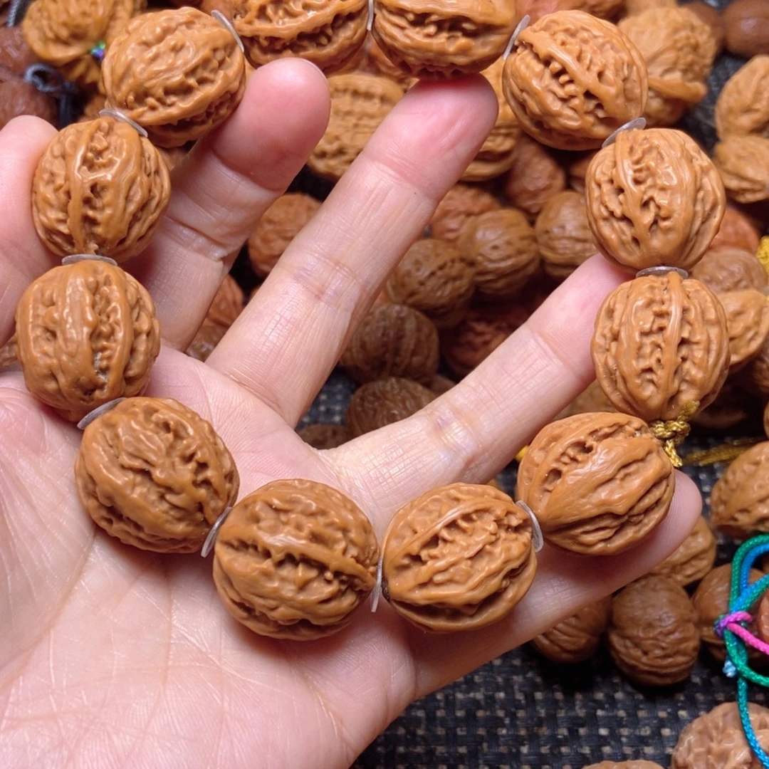 桃核手串粗筋八棱手串