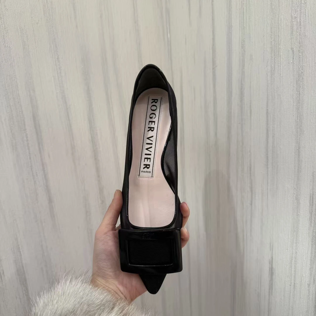 未使用 Roger Vivier/罗杰·维威耶 未使用春夏款浅口镂空透气网纱